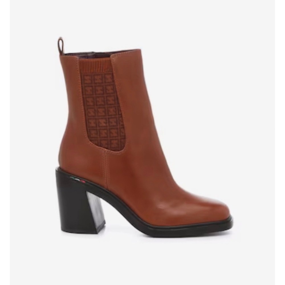 Franco‎ Sarto Paula Stacked Block Heel Bootie – Size 8.5